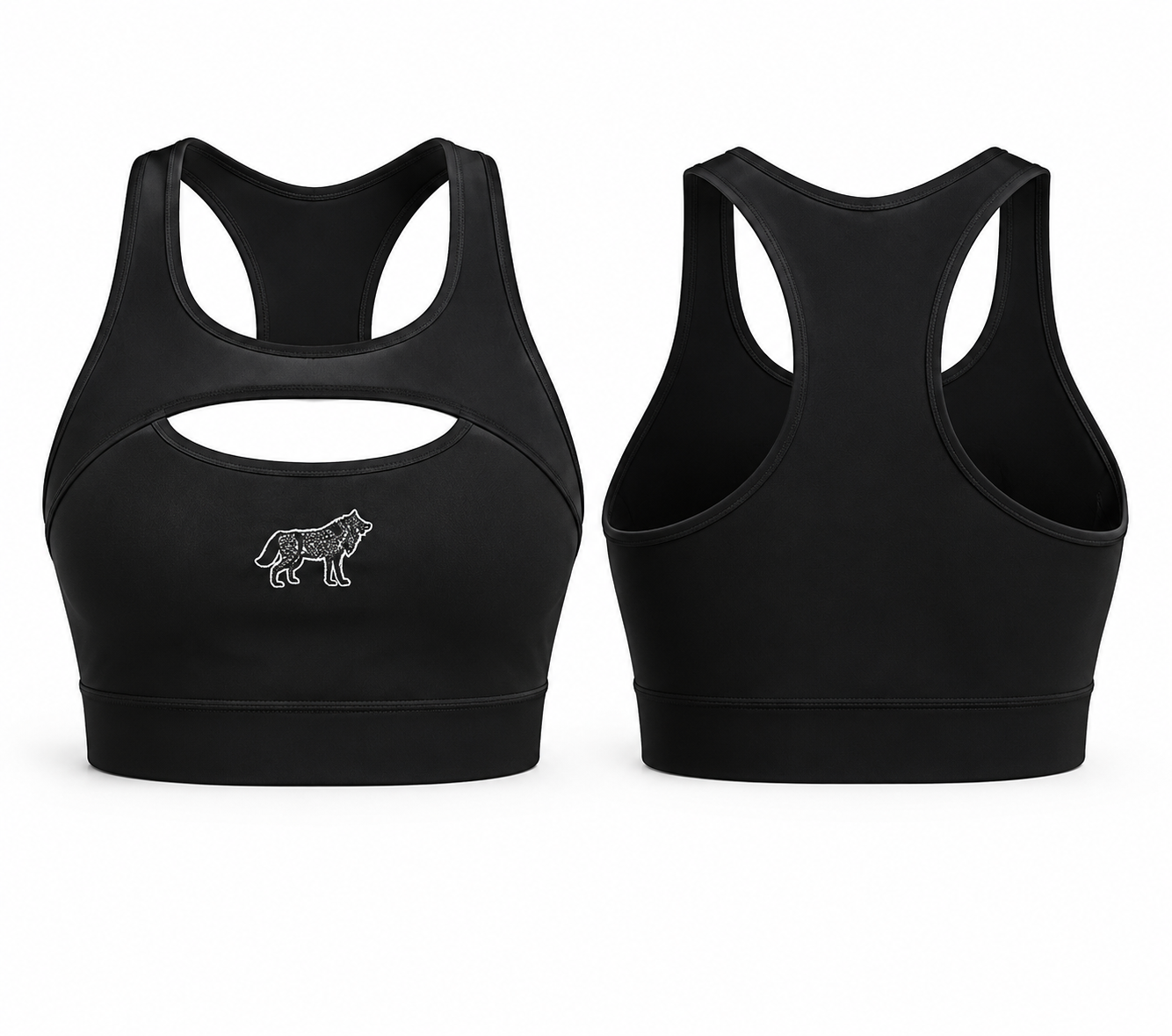 Cut-Out Racerback Sports Bra