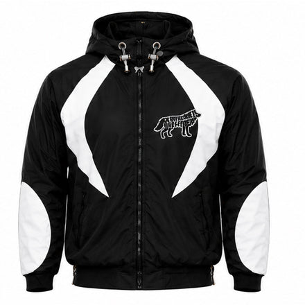 Contrast Panel Hooded Jacket - Adult
