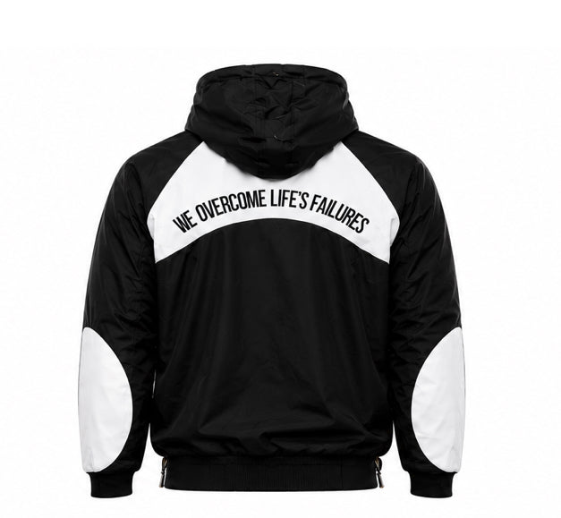 Contrast Panel Hooded Jacket - Adult