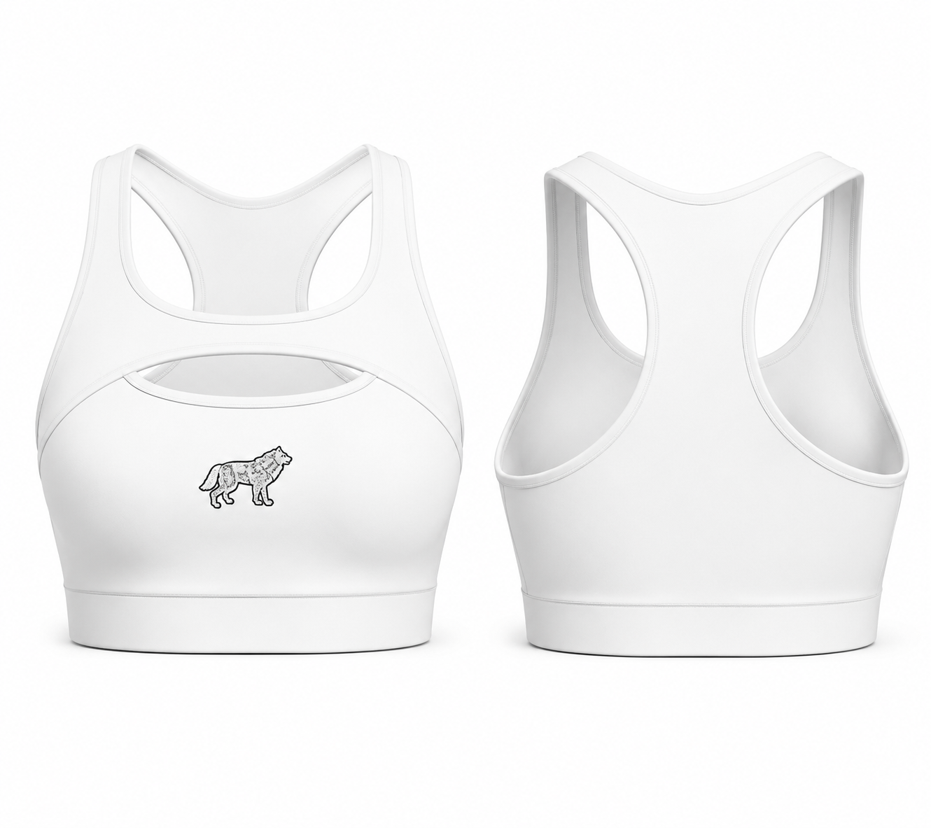 Cut-Out Racerback Sports Bra