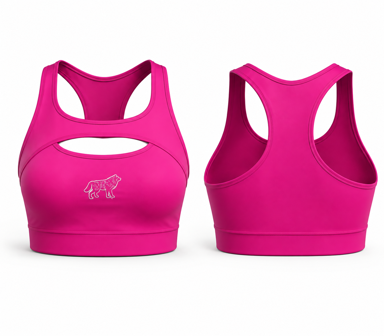 Cut-Out Racerback Sports Bra
