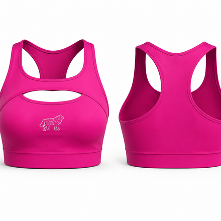 Cut-Out Racerback Sports Bra